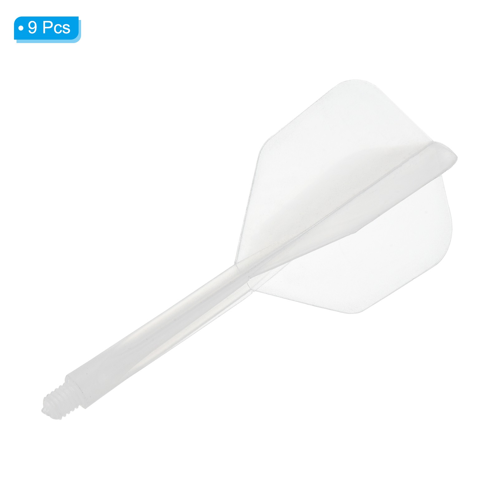 Integrated Dart Shaft Flights 9 Pack Durable Dart Flight Set Clear