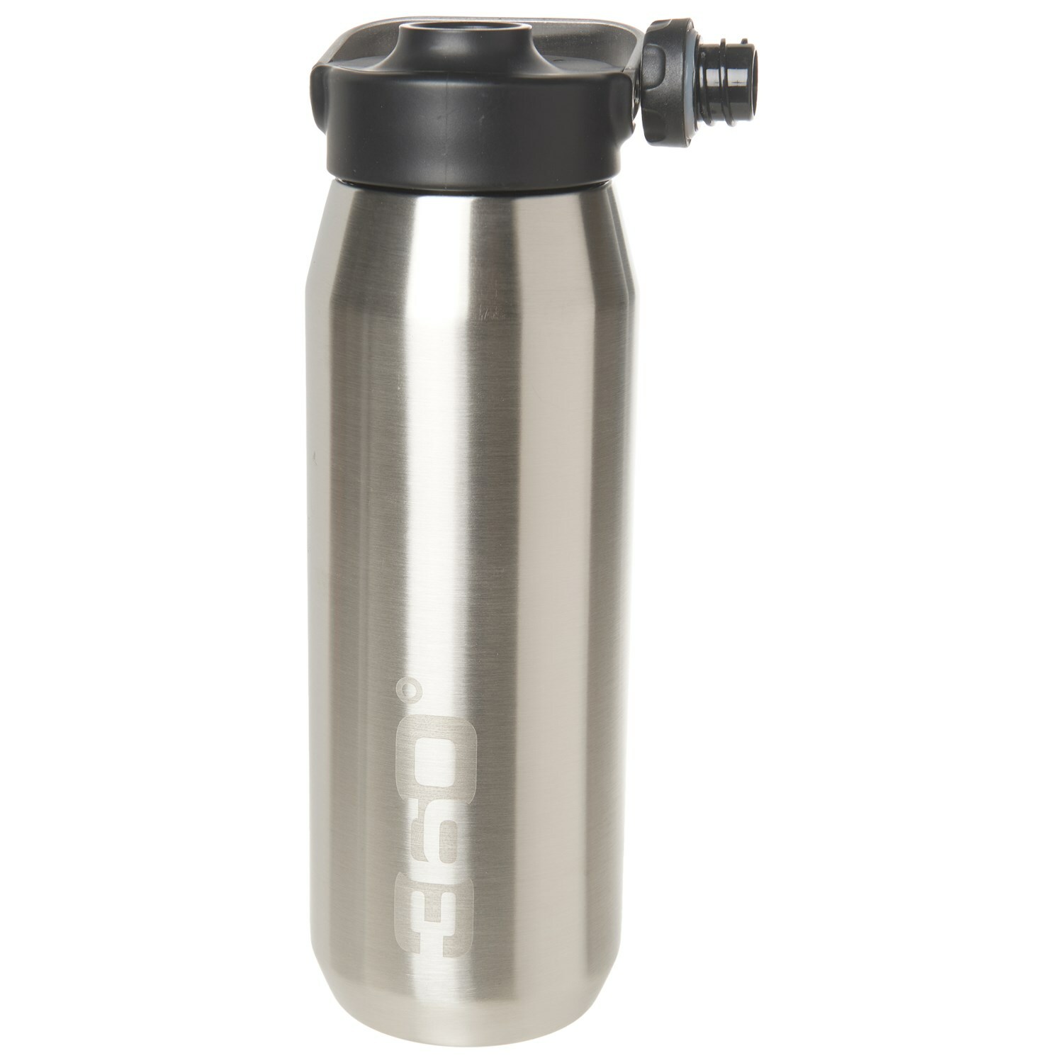 360 DEGREES Vacuum-Insulated Wide Mouth Water Bottle 25 0z Silver Color New