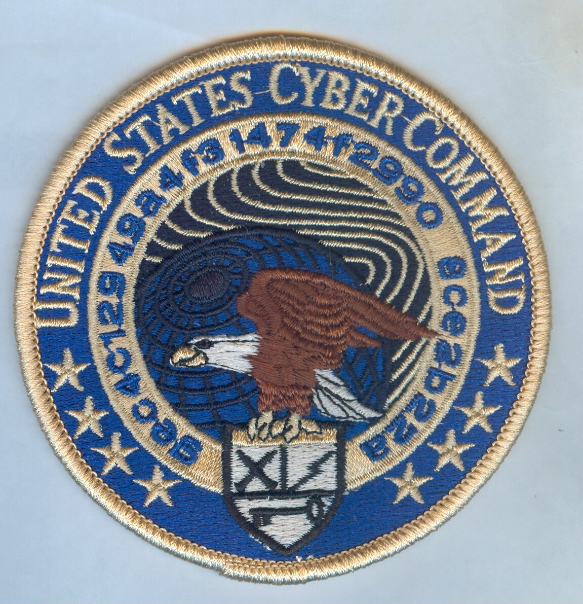 NEW ISSUE SSI:  U.S. CYBER COMMAND .... ERROR IN LETTERING VARIATION!  GREAT!