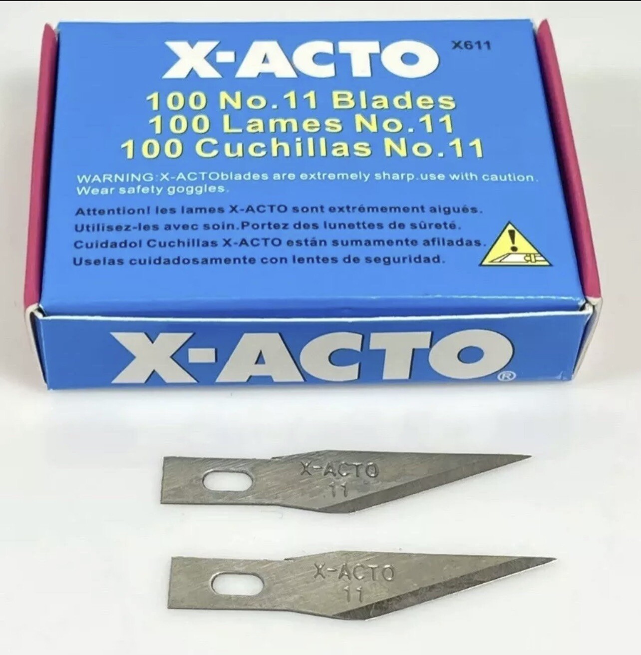 100 Blades X-ACTO No.11 Cell iPhone Repair PCB Broken Glass Glue Removal XS 12 8