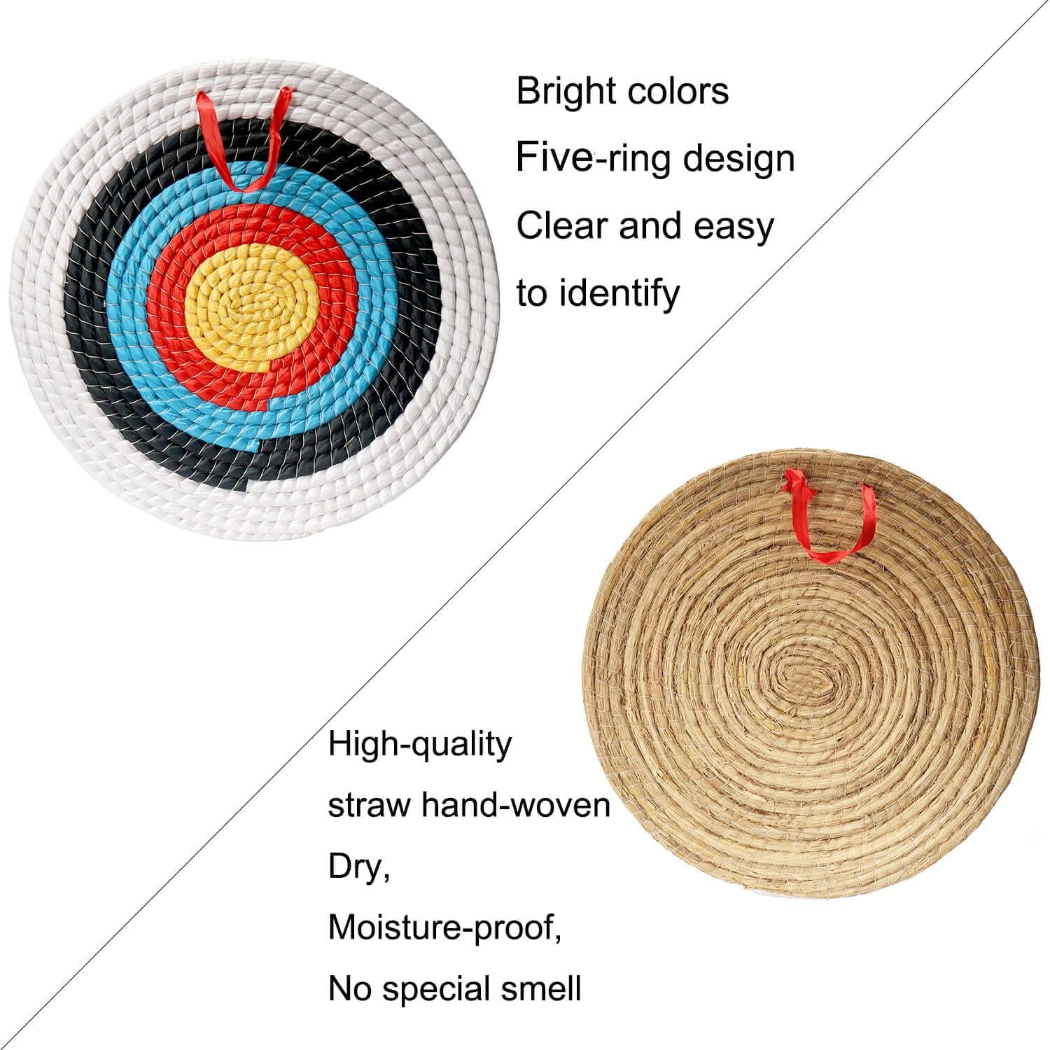 Archery Target 20 Inch Traditional Straw Target for Practice