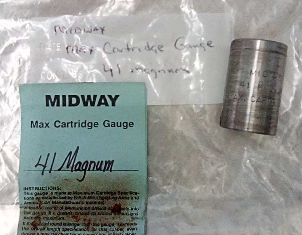 Midway max cartridge gauge 41 magnum