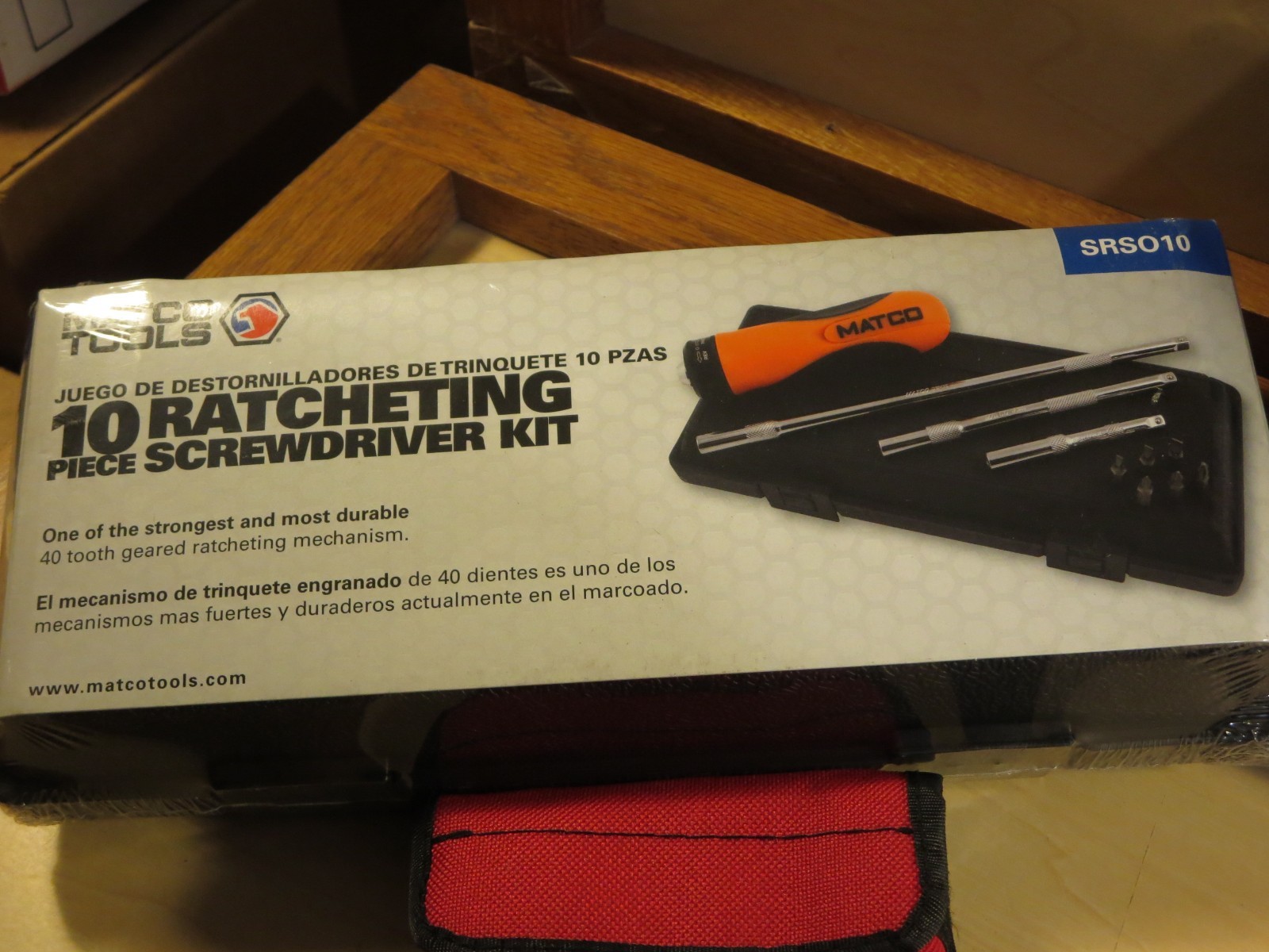 Matco  10pc. Ratcheting Screwdriver  Set SRS010 with form fit Case , New