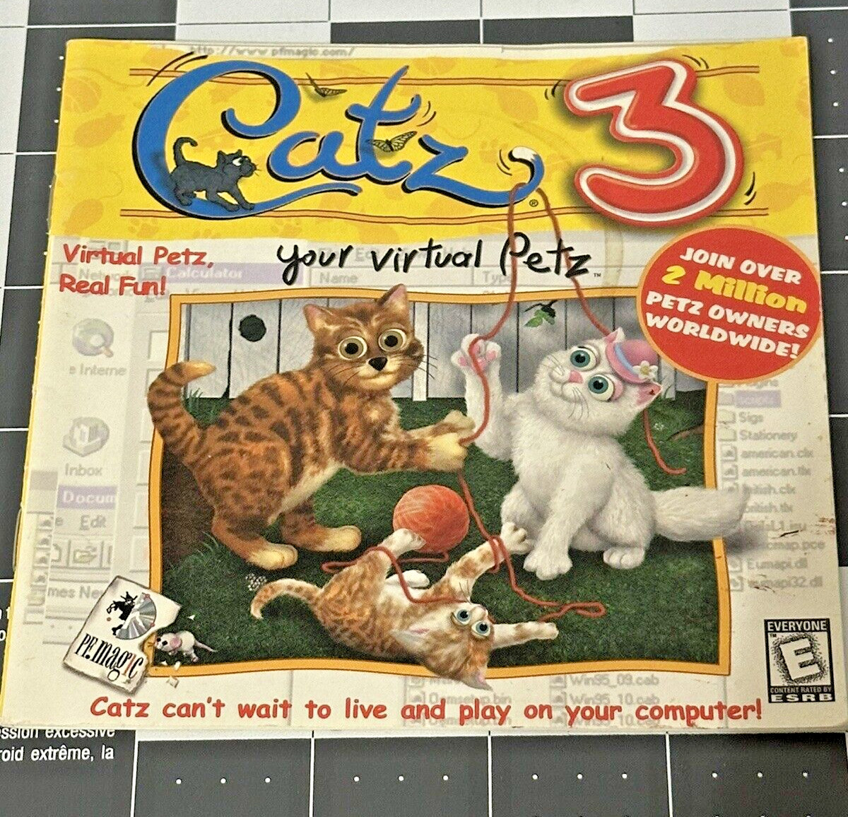 Catz 3 Your Virtual Petz Manual Instruction Booklet ONLY 1998 Mindscape