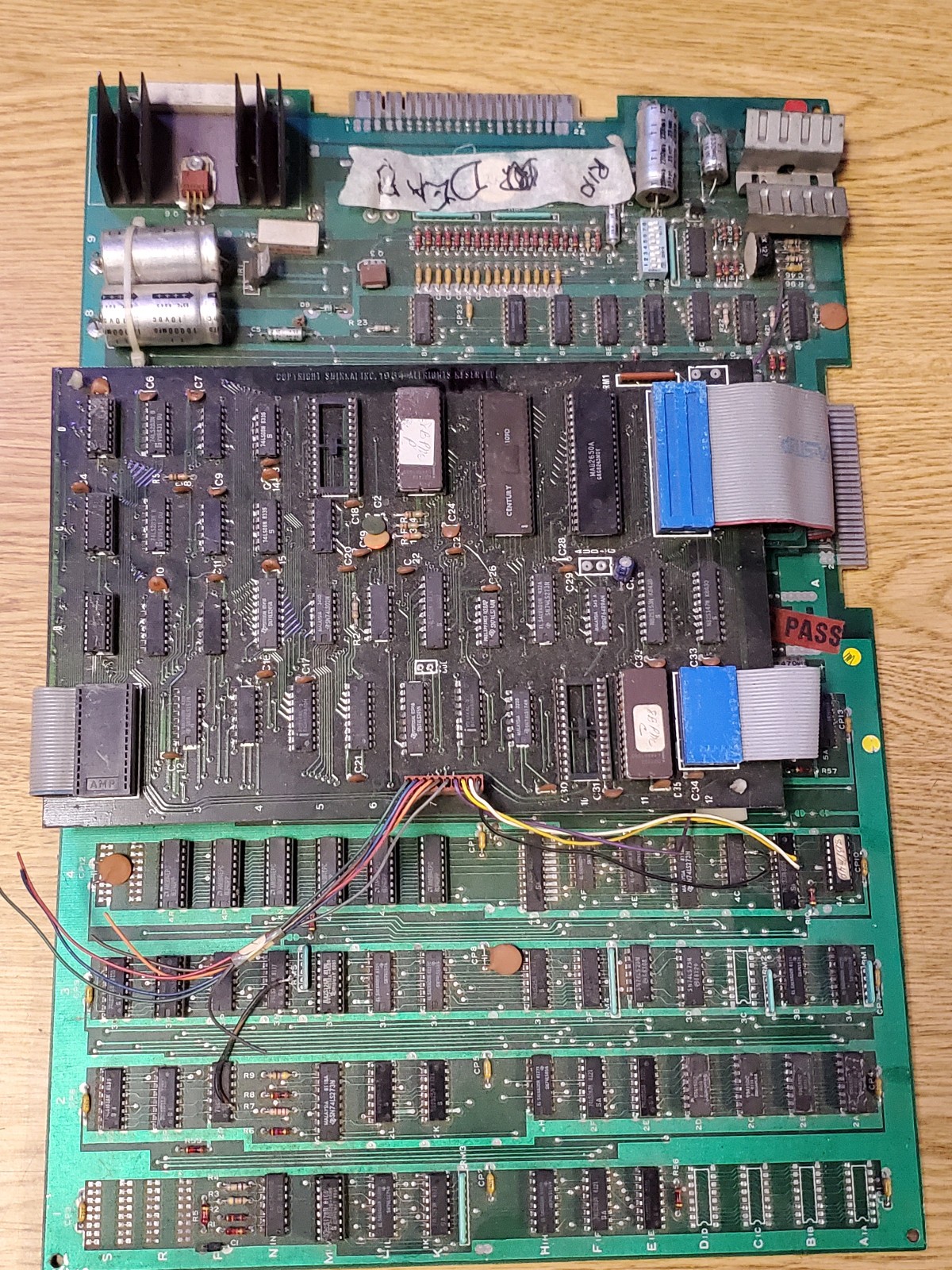 Midway EIGHT BALL Conversion from PACMAN Arcade Game PCB Parts/Repair FREE SHIP!
