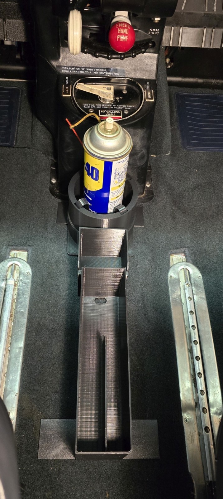 Airplane Center Console Custom Organizer Cup Holder - Modular - 3D Printed PETG