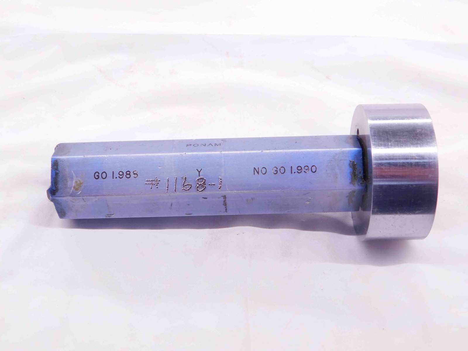 1.9900 CLASS Y PIN PLUG GAGE 2.0000 -.0100 UNDERSIZE 2.0 50.546 mm 1.990 2"