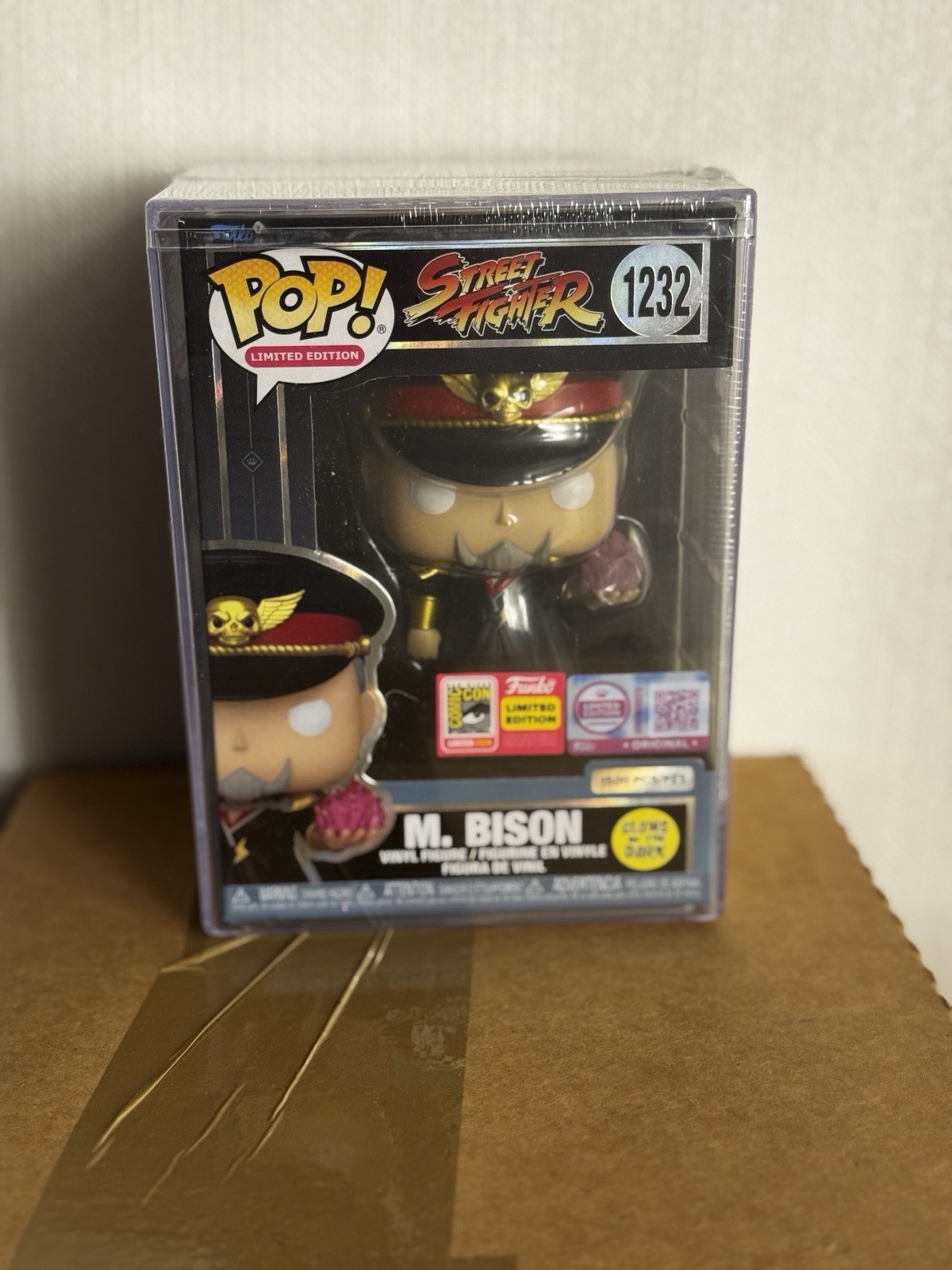 Street Fighter M Bison Pop Funko SDCC 2026 Official San Diego Comic Con Sticker