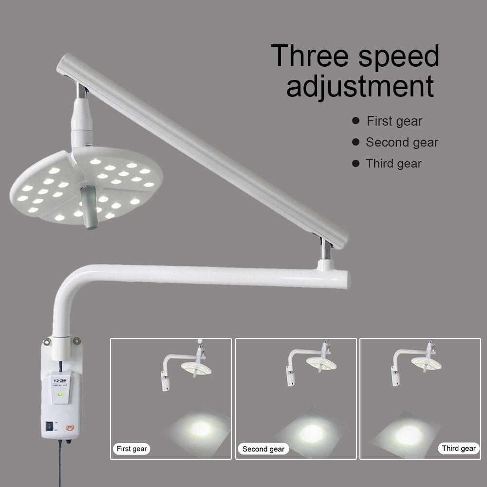 36W Wall-Mounted LED Dental Shadowless Exam Light ENT Surgery Operation Lamp