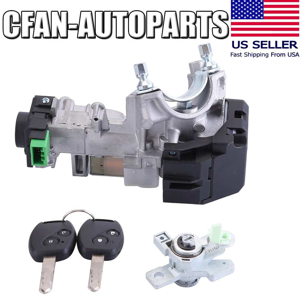 FOR 2005-2010 ODYSSEY IGNITION & DOOR LOCK CYLINDER SWITCH ASSEMBLY SET 2 KEYS