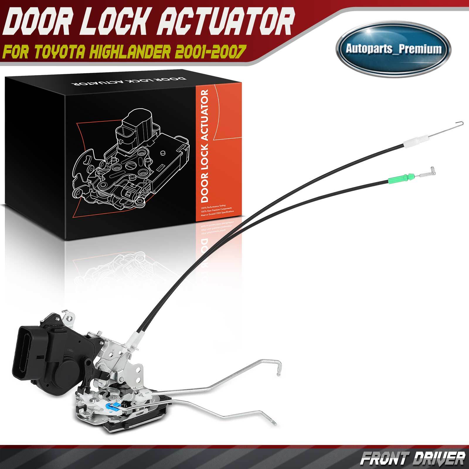 Front Driver Door Lock Actuator for Toyota Highlander 2001 2002 2003 2004-2007