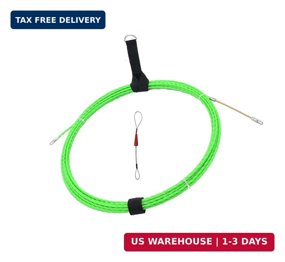 Fish Tape Electrical Wire Threader Wire Puller and Fish Tape Fastener Tool 26 FT