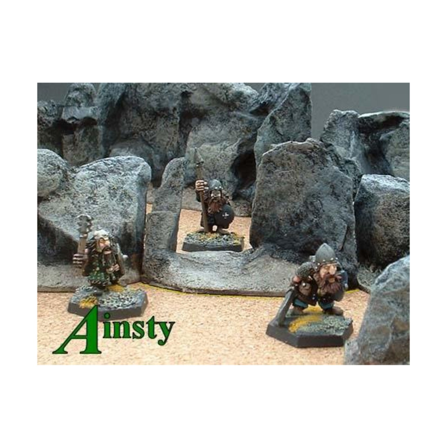Ainsty Mini Terrain 28mm 8cm Hex Rocky Gap Pack New