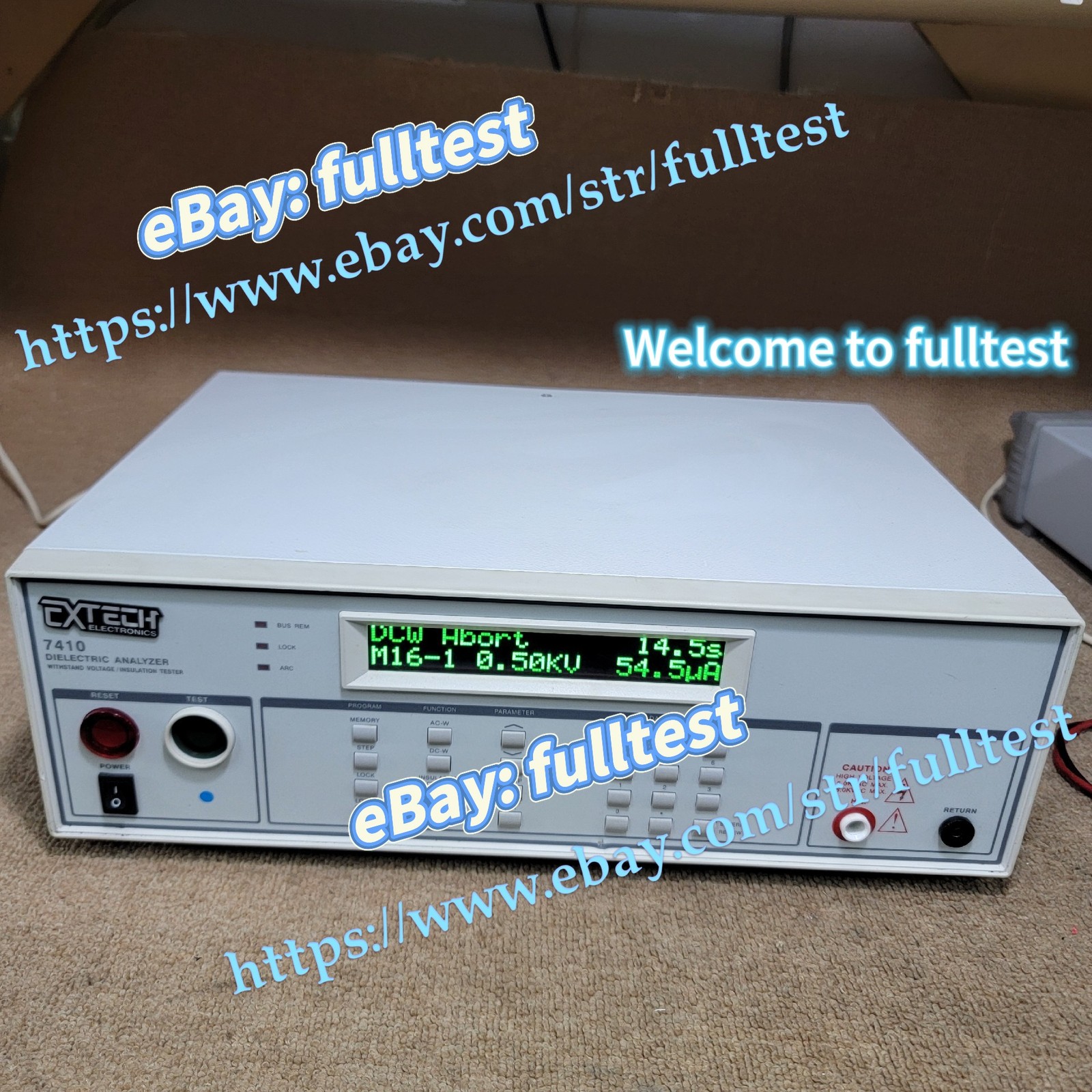 1PCS EXTECH， 7410 Safety and Pressure Tester,-fulltest