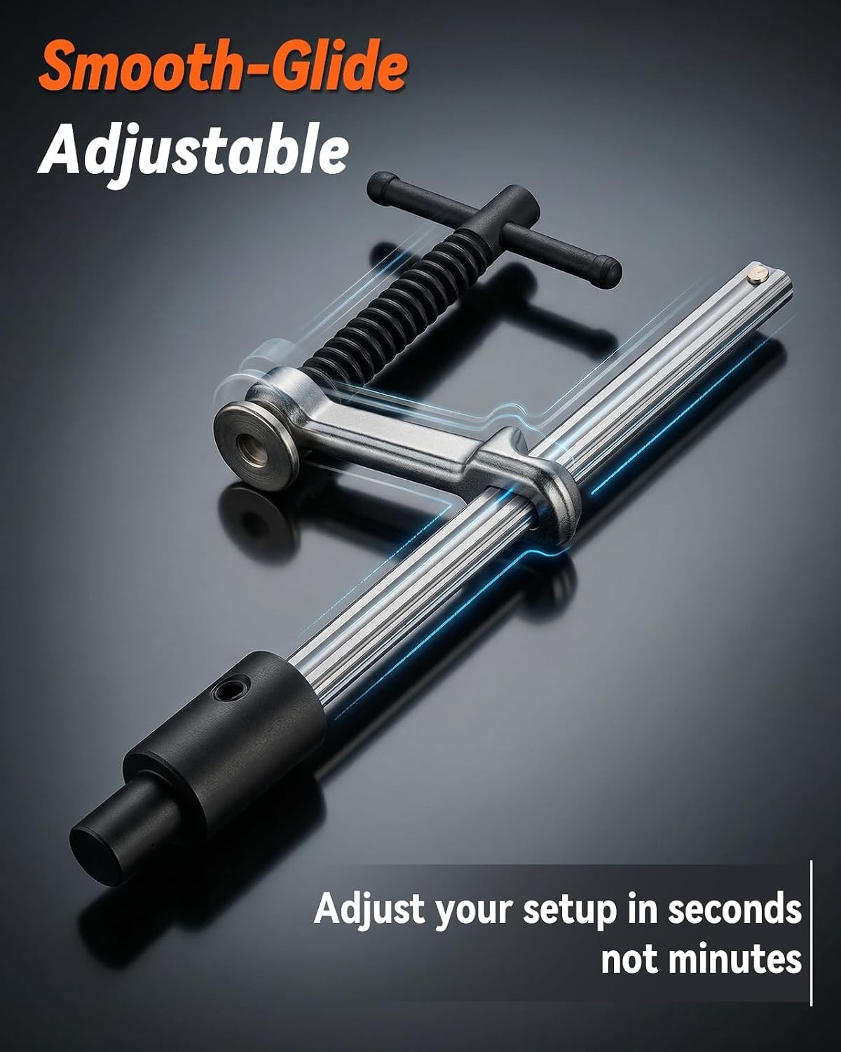2-Pack Welding Table Clamps - 6.5" Opening Capacity for 5/8" Holes