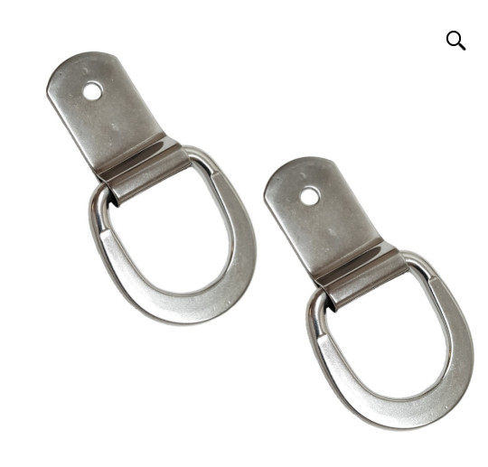 Dee Ring & Clip 1-1/2″ - Saddle Repair or Multi Use - 2 pack