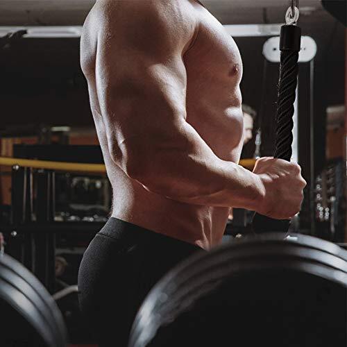 Pull Down Rope Single Grip Tricep Bicep Exercise Attachment for Black 1 pack
