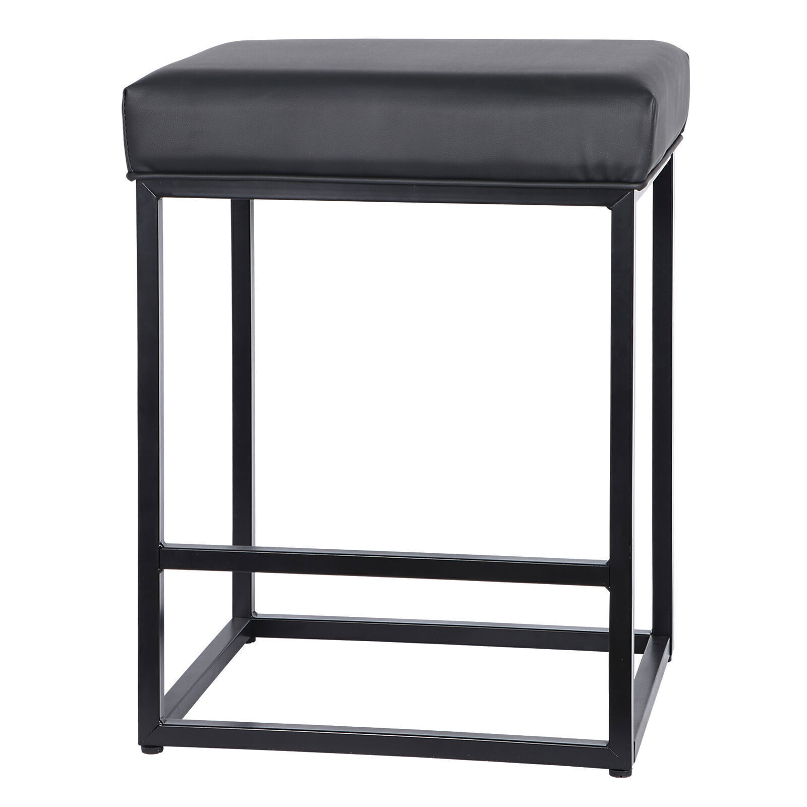 Set of 4 for Kitchen Counter Backless Modern Square Barstools Support 330 LBS