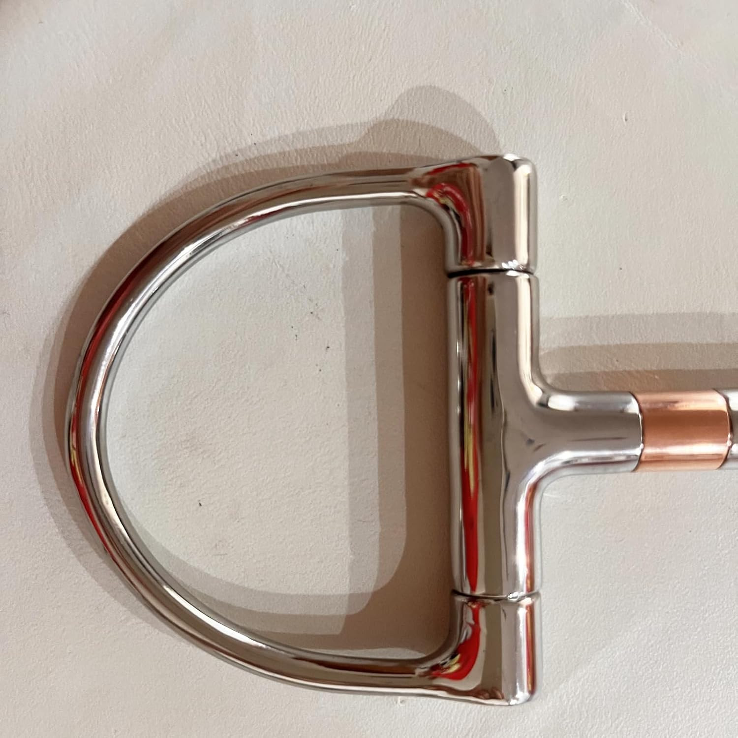 Stainless Steel D-Ring Snaffle Mouth Horse Bit D Ring Snaffle Bit with Copper Ro