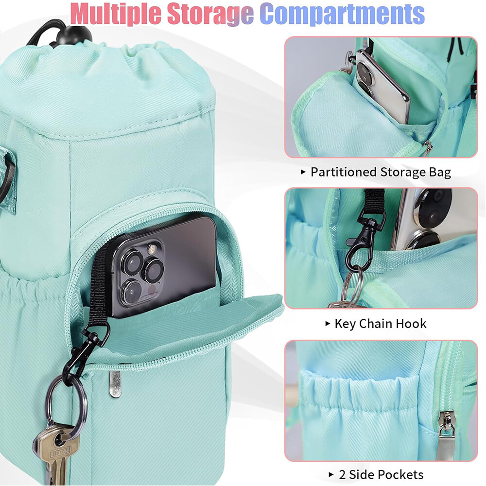 Water Bottle Holder With Strap Carrier Bag Pouch For Stanley Tumbler Cup 40oz
