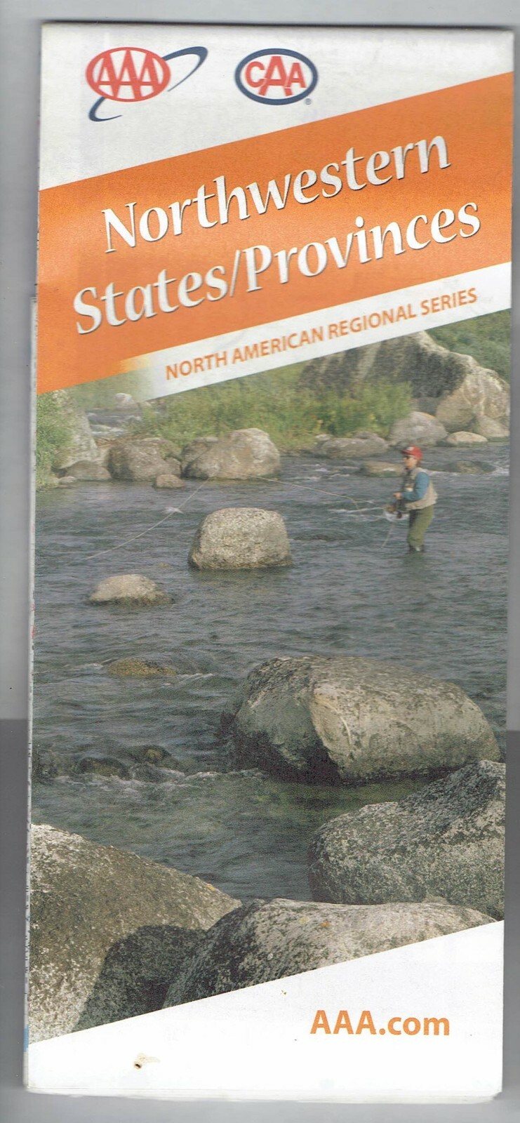 2009 AAA CAA Map Northwestern States Provinces North America Regional Series