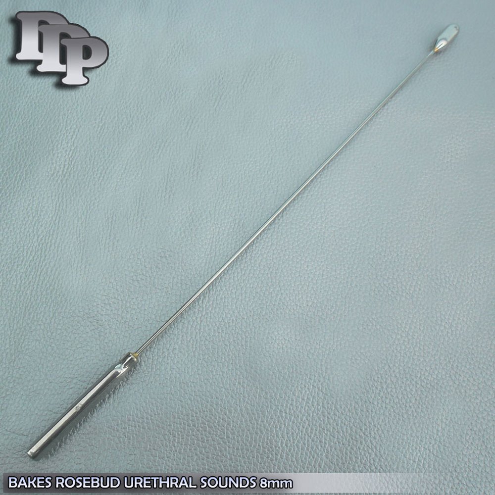 Two Pcs Bakes Rosebud Urethral Sounds 7MM & 8MM