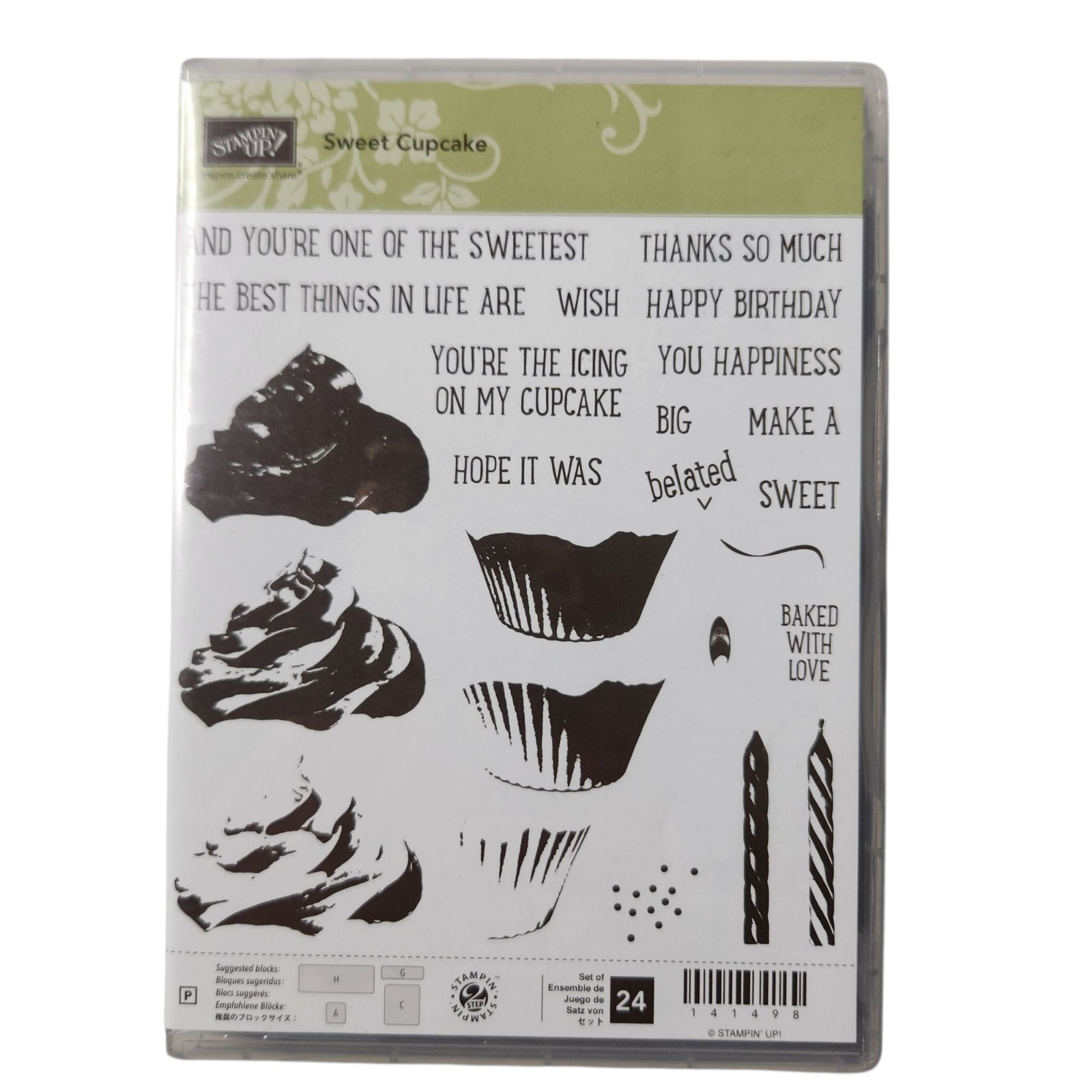 Stampin Up Sweet Cupcake and Cupcake Framelets Dies Set