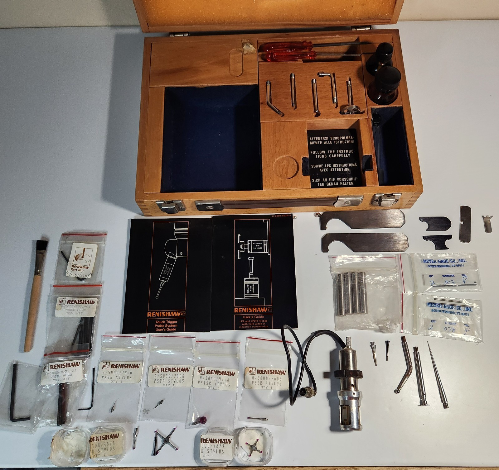 DEA (Digital Electric Automation) TF06R Probe & Renishaw Styli Manuals CMM Kit