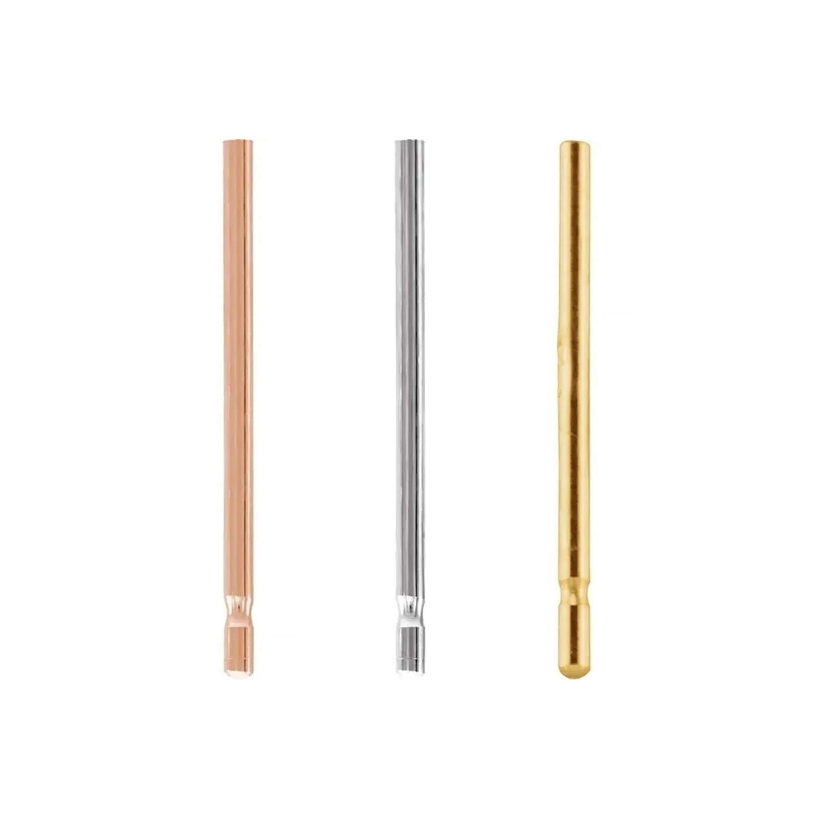 14K Gold, Platinum & Silver Friction Earring Post  .026"x.445"  Standard  2 pcs