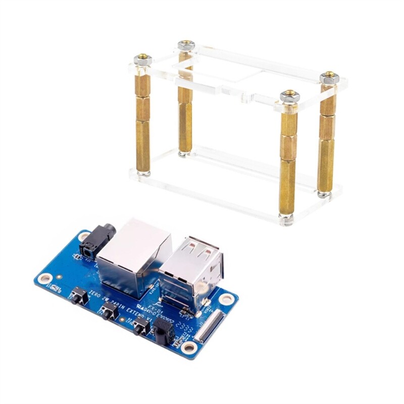 Development Board with Transparent Acrylic Housing for OrangePi 0 2W Board