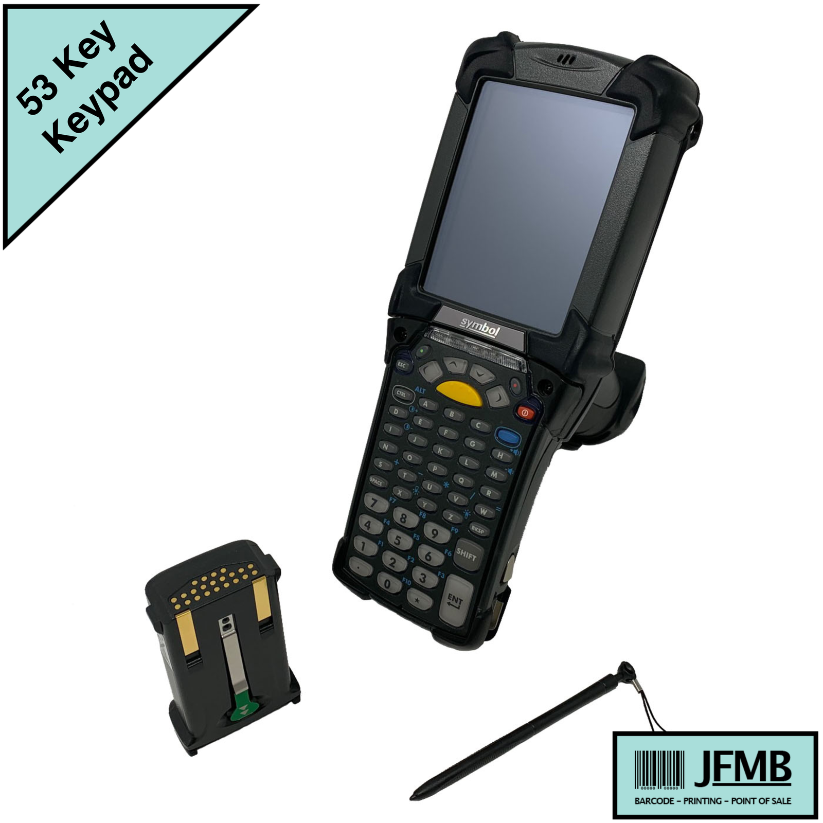 Zebra MC92N0-GP0SYEAA6WR Mobile Barcode Scanner 1D/2D Long Range 53 Key Android