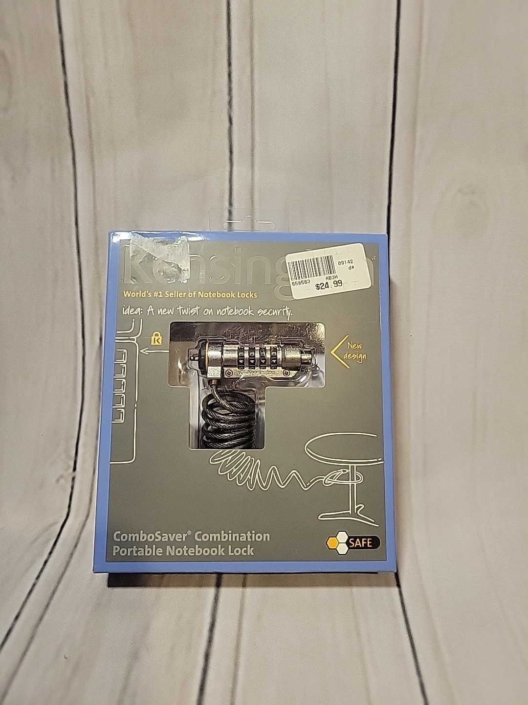 Kensington ComboSaver Combination Portable Laptop Lock  NIB 6' Cable