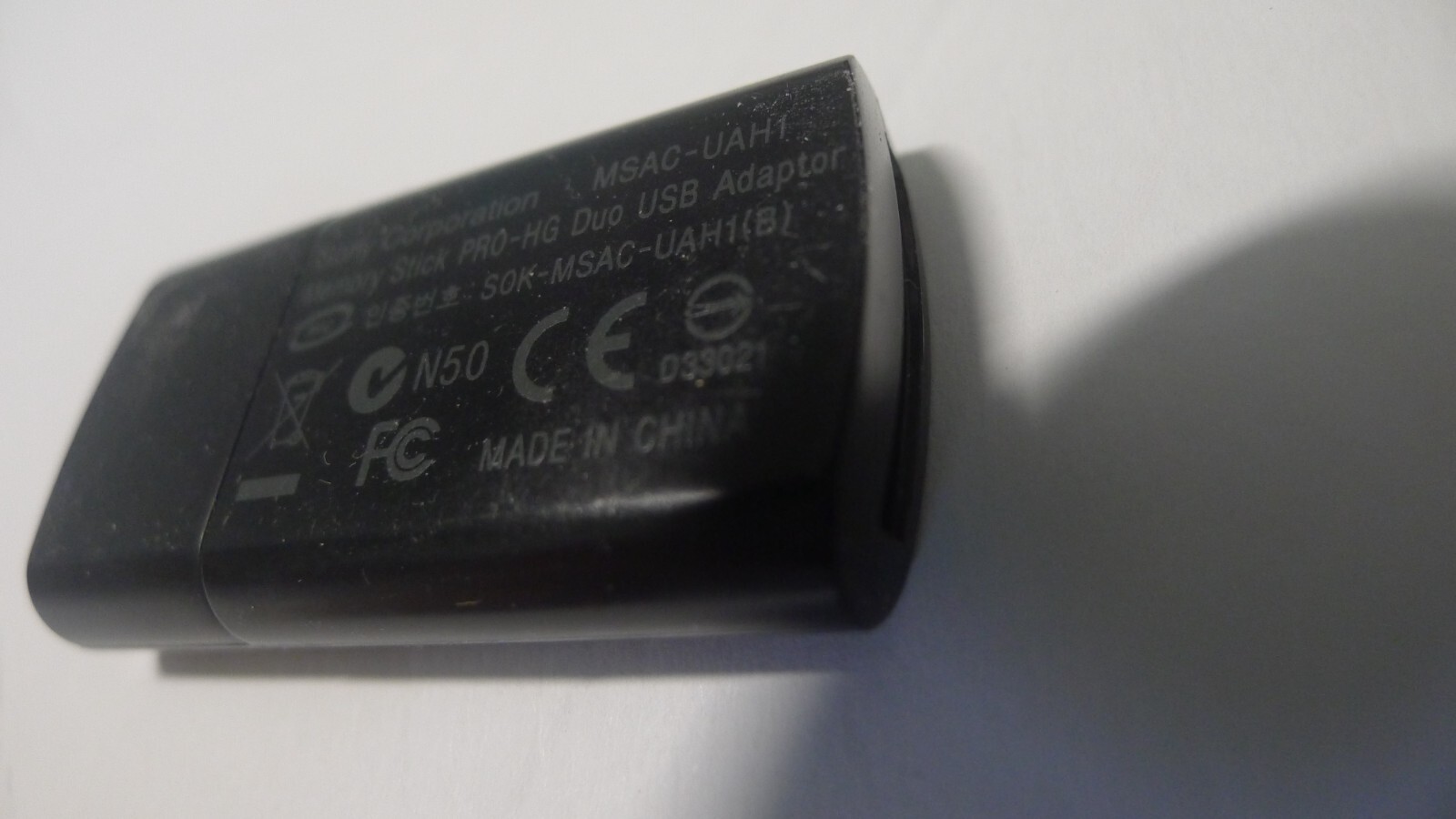 Genuine SONY MSAC-UAH1 Memory Stick PRO-HG Duo USB Adaptor excellent Card Reader