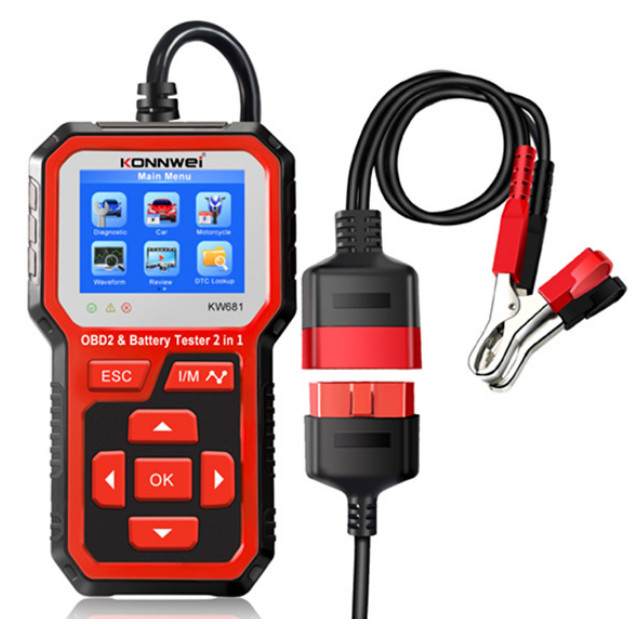KW681 Automotive Fault Diagnosis Instrument+Automotive Battery Tester Battery