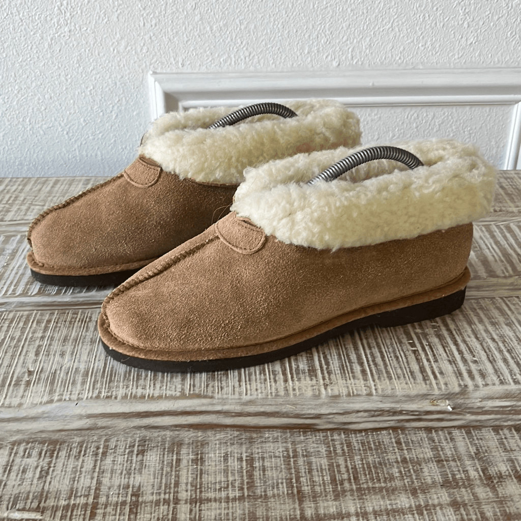 Men’s wool and leather moccasins