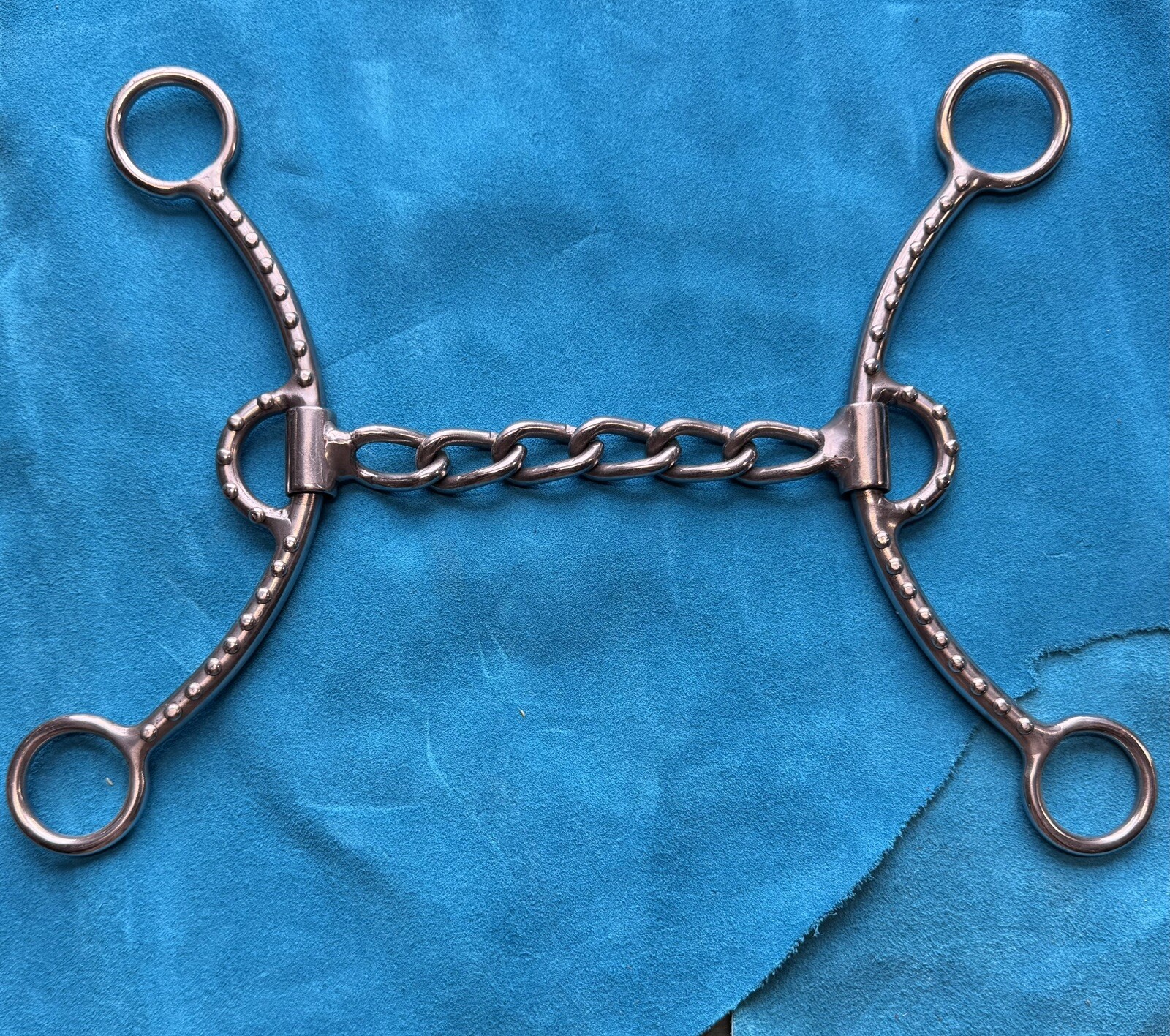 Chain Mouth Bit- Beaded Lifter Bit- horse tack