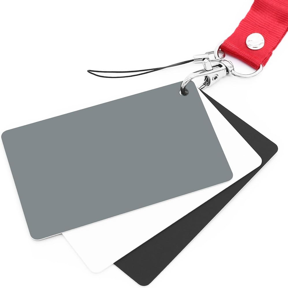 Grey White Balance Card 18% Exposure Photography Custom Calibration Camera Check