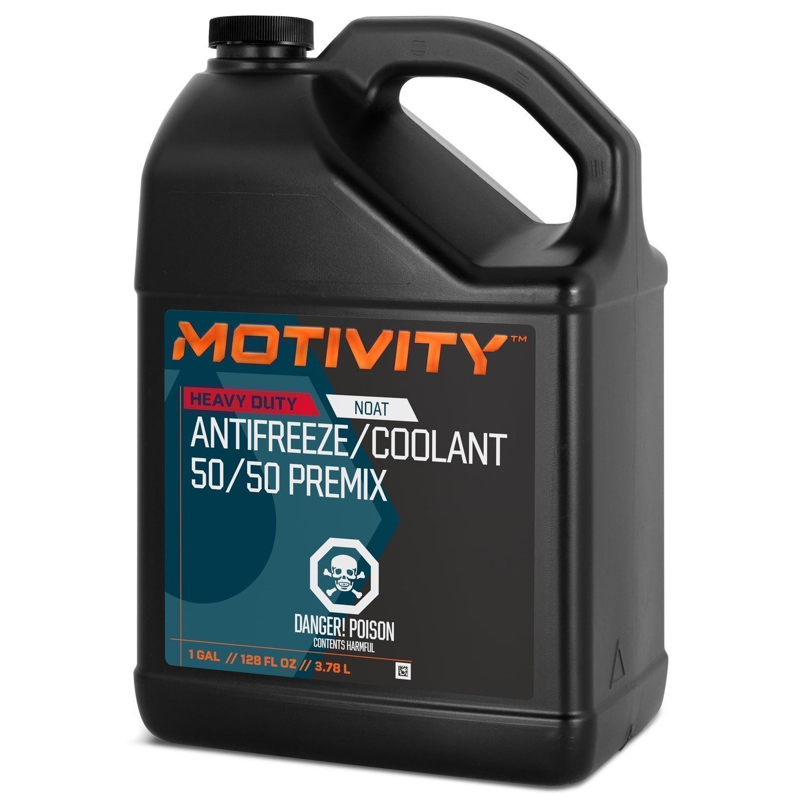 MOTIVITY Heavy Duty NOAT Antifreeze/Coolant 50/50 Premix, 4 Pack of 1 Gal Bottle