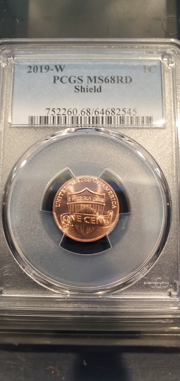 Superb! 2019-W PCGS MS68RD Shield Lincoln Cent