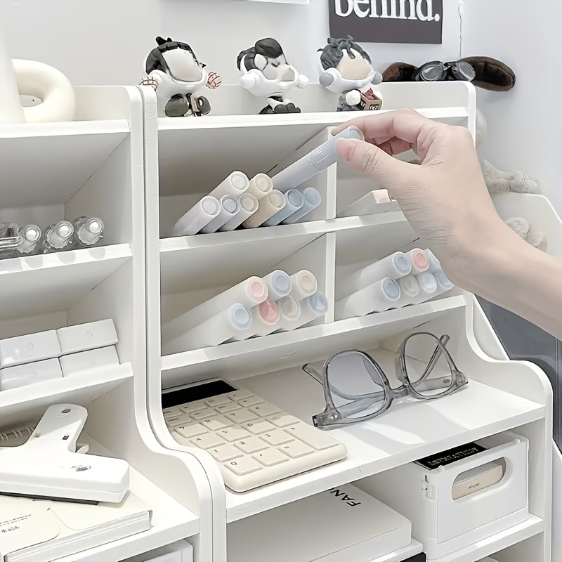 Multifunctional Desktop Organizer Shelf, Office Display And Storage Rack