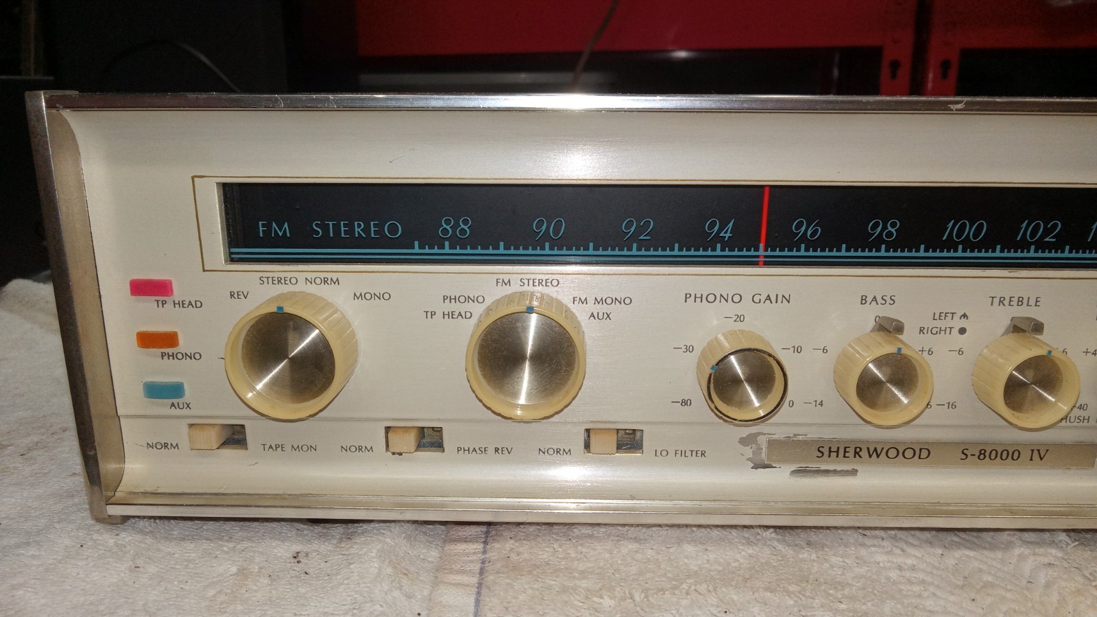 Sherwood S-8000 IV Stereo Tube Amplifier FM Tuner Works Sounds Nice