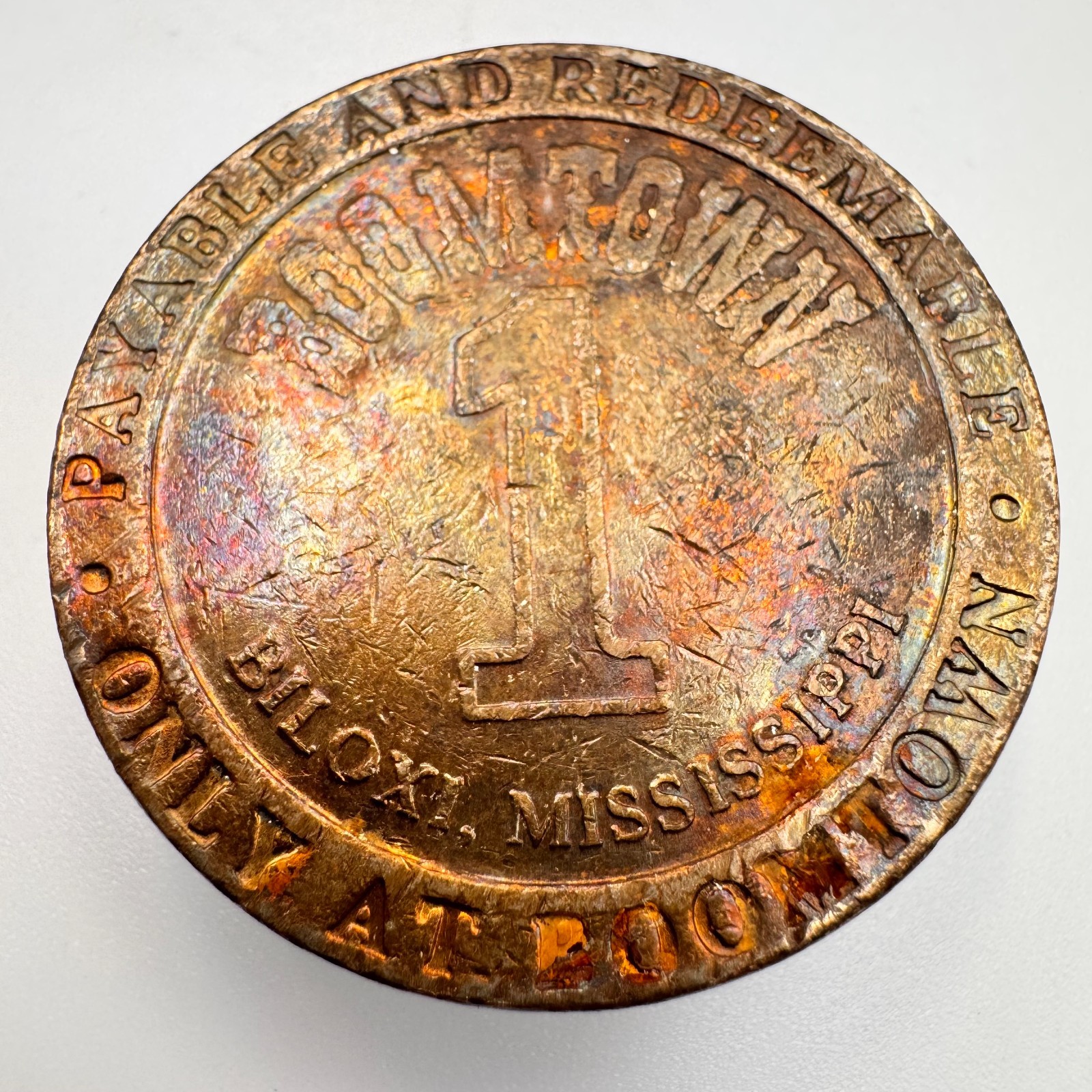 Boomtown Casino Biloxi MS Mississippi Toned $1 Gaming Token - We Combine Shippin