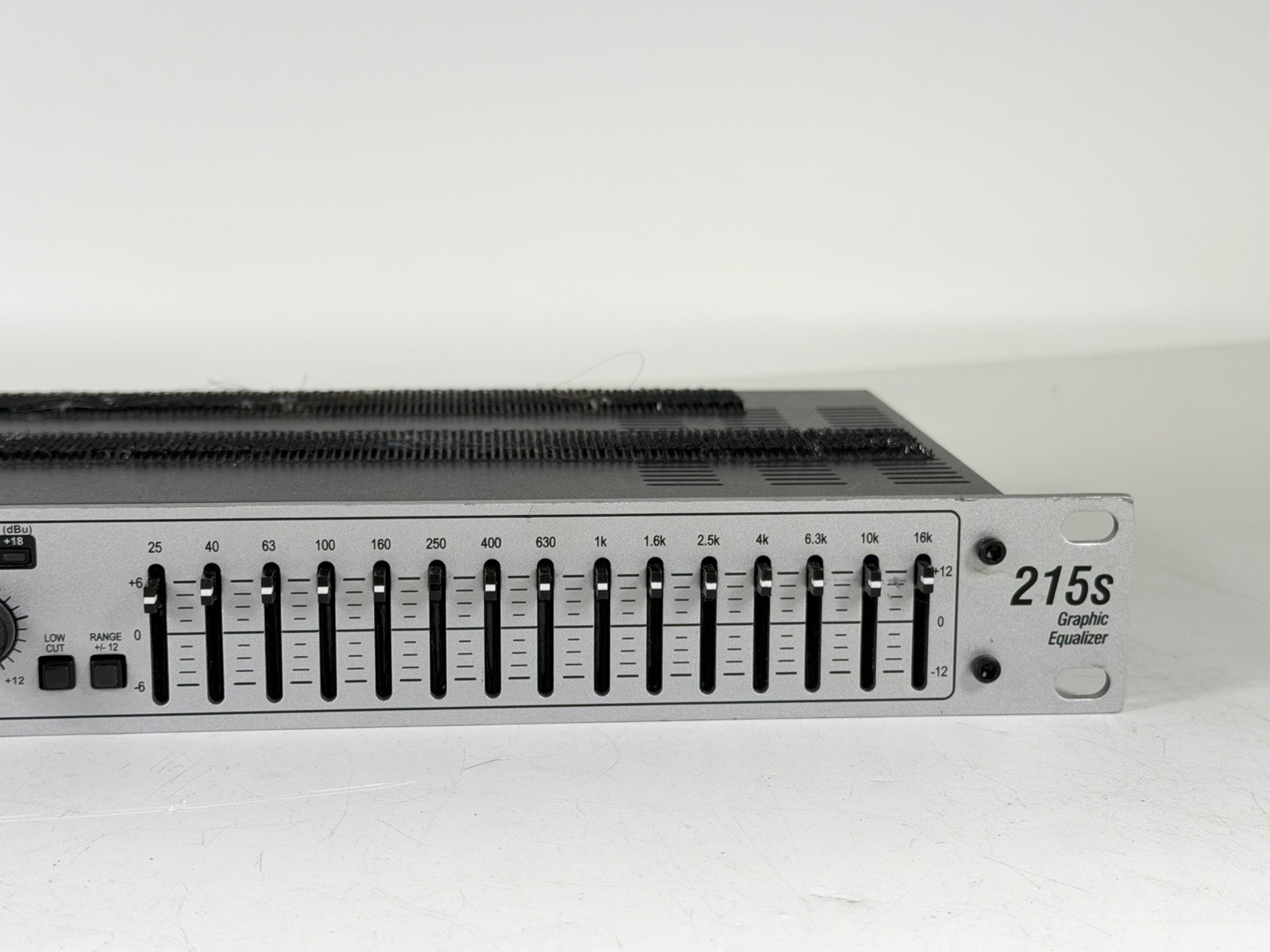 DBX 215S Dual Channel 15-Band Graphics Equalizer with Power Cable - Tested