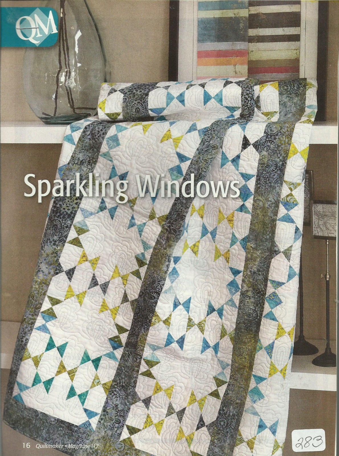 E0778  SPARKLING WINDOWS QUILT PATTERN/INSTRUCTIONS
