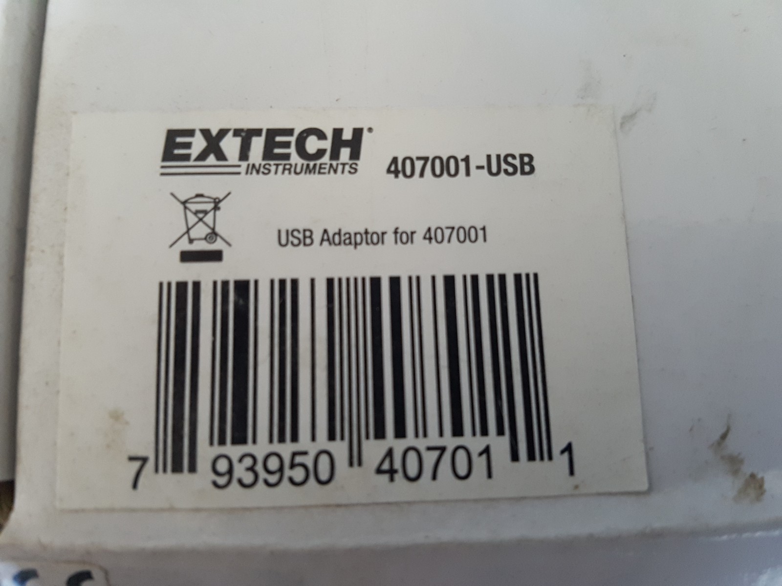 USB Interface Cable Extech 407001-USB
