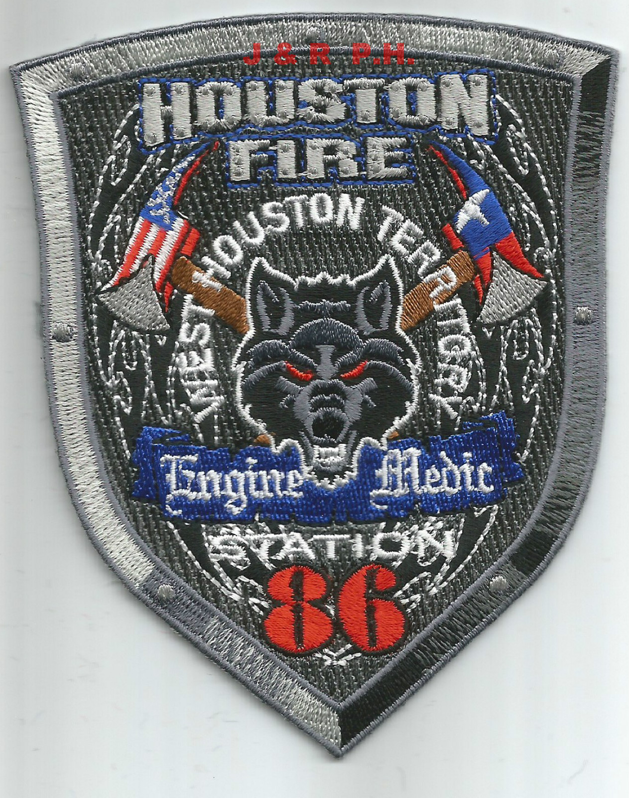 Houston  Station-86  "W. Houston Territory", TX  (3.75" x 4.5" size) fire patch