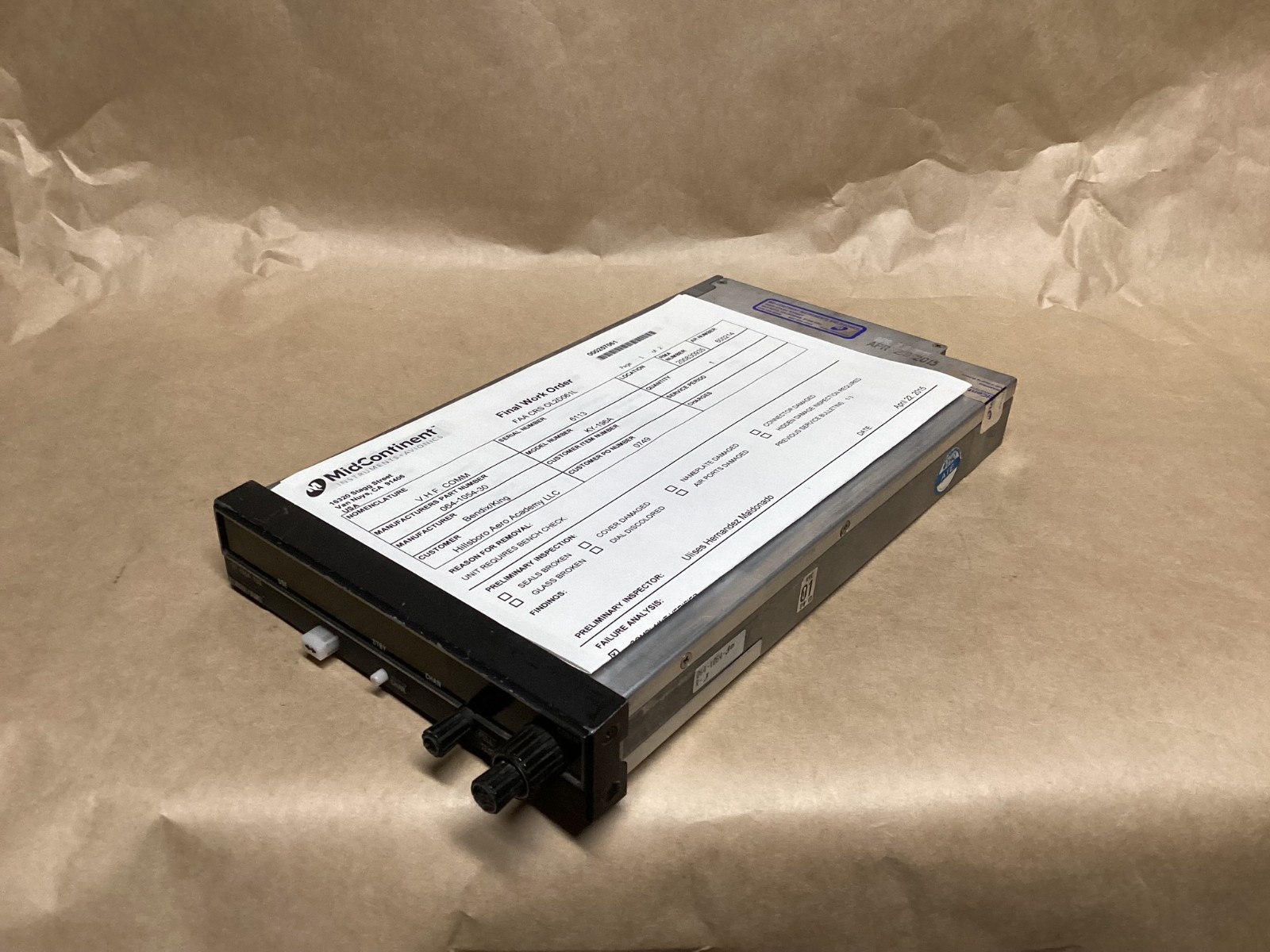 064-1054-30 REPAIR - KY196A VHF Communication Transceiver