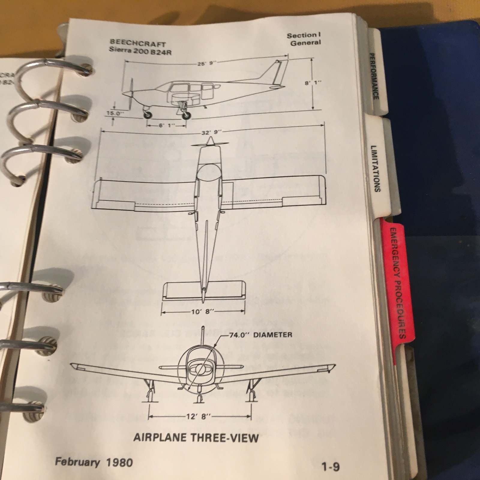 Beechcraft Sierra 200 B24R Pilot's Operation Manual