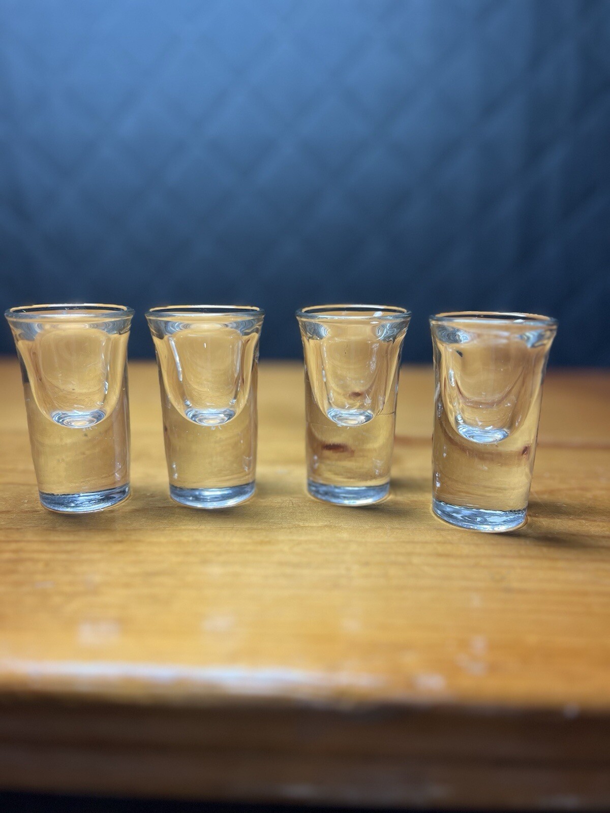 Hazel Atlas Shot Glasses Thick Clear Heavy 3” Set of 4