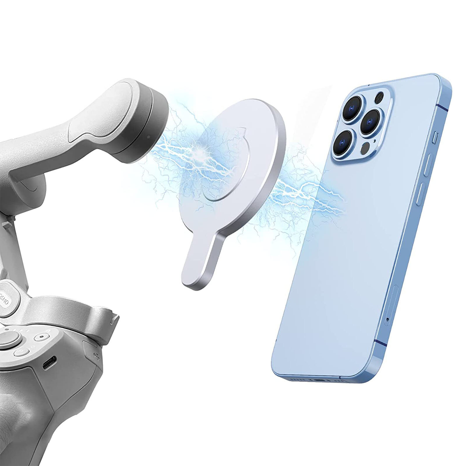 Magnetic Phone Holder Clamp for DJI OM 6 5 4 SE Gimbal Stabilizer Adapter Mount